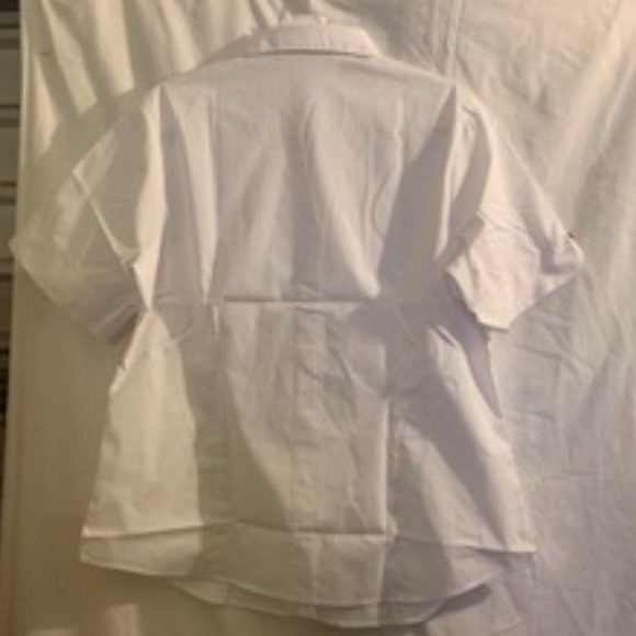 Air Canada Women's White Short Sleeve Full Button Work Shirt XL NIB - Picture 2 of 5